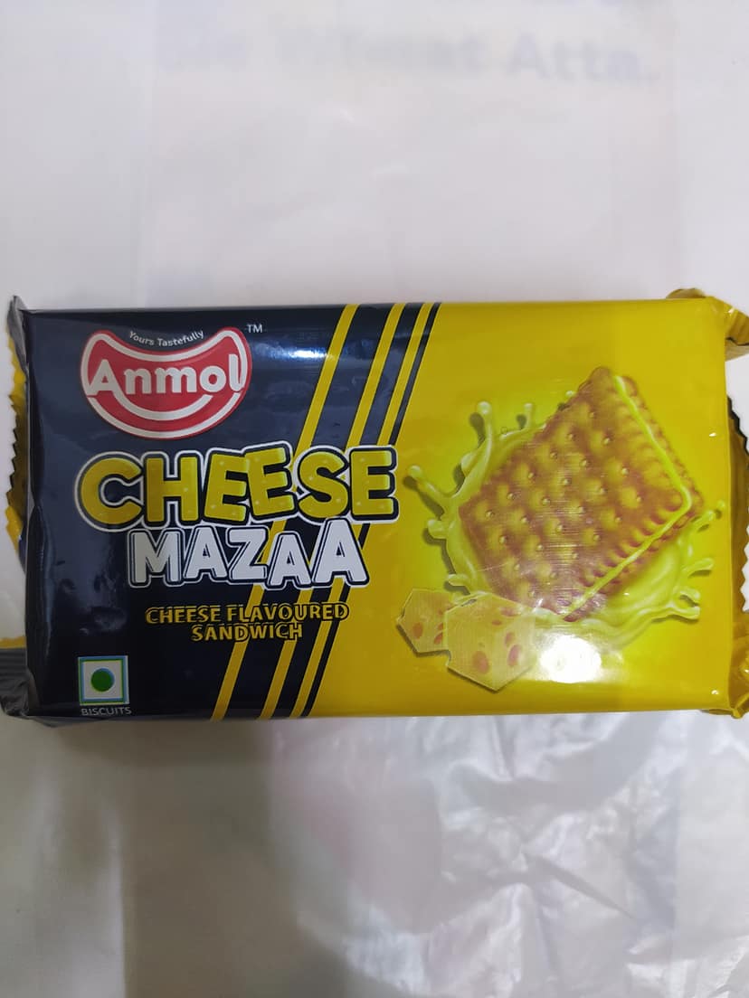 Anmol Cheese Mazaa Cheese flavoured Sandwich Biscuits