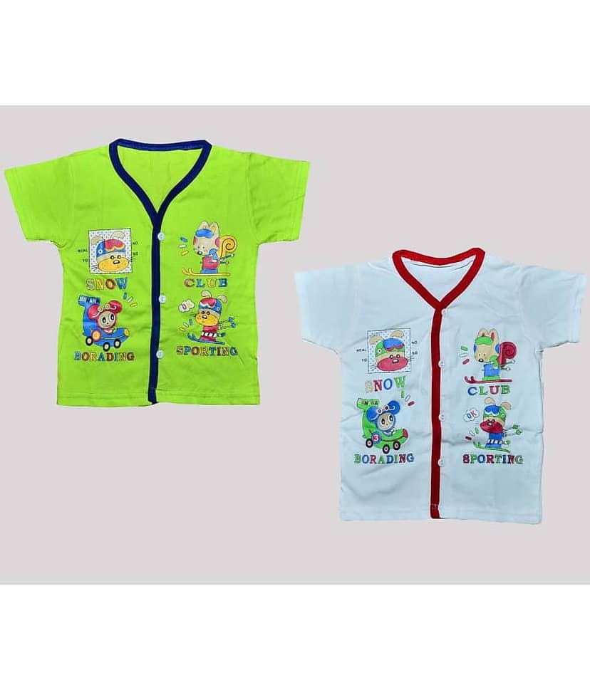 TRITI Pack of 2 Baby Boys Cotton T-Shirt ( Multi )