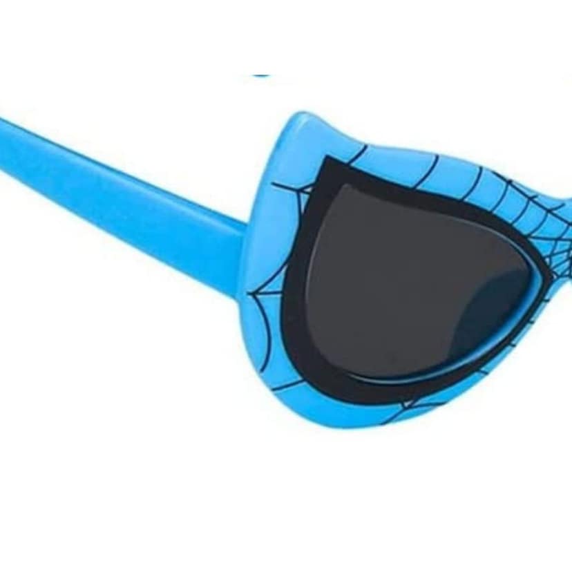 4Flaunt UV Protected Trending Latest & Stylish Spiderman Design Sunglasses For Kids | Age: 5+ Years (Sky Blue) view 4