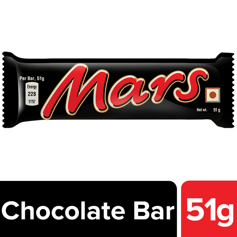 Mars Nougat & Caramel Chocolate Bar, 51 gm Pouch