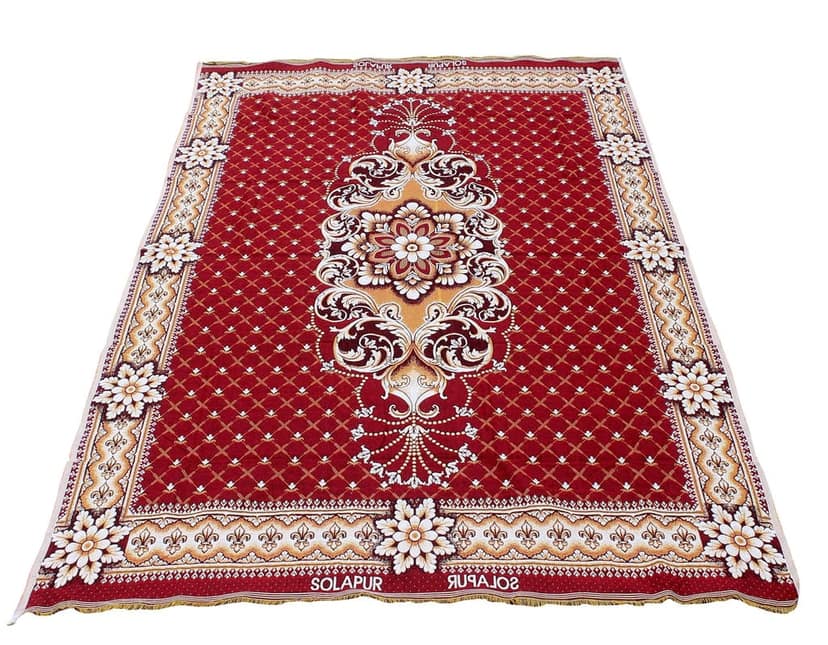 Solance Cotton Solapur Carpet, Dhurrie, Rug, Galicha (Multicolour, 58 inch x 88 inch) Pack of 1 view 2