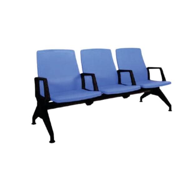 Welcome Visitor - Seat & Back In Galvanized Parroted Steel With Metal Under Structure (CS-V-2S)