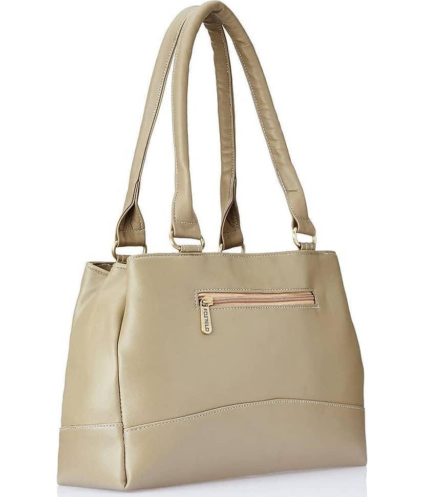 Fostelo Beige Faux Leather Shoulder Bag view 2