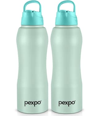 Pexpo Belly Brown Stainless Steel Fridge Water Bottle 750 mL ( Set of 1 )