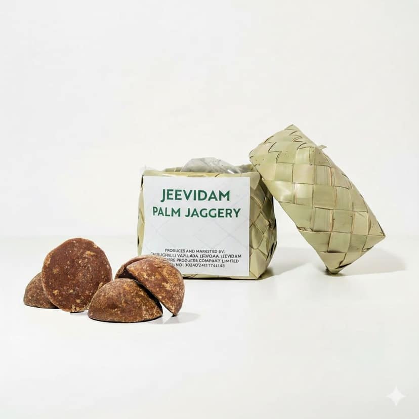 Natural Unrefined Jaggery Palm Sugar Bites - Healthy Sweetener