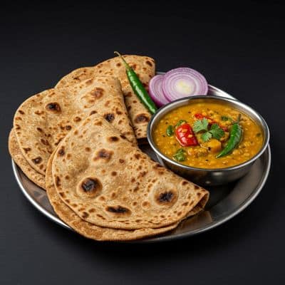 4 Chapathi Veg Dal