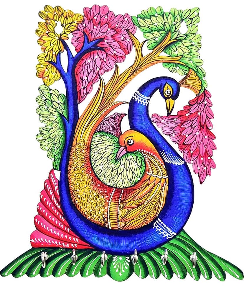 JaipurCrafts Multicolour Wood Key Holder - Pack of 1 view 2