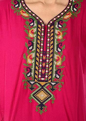 VALENCIA SLEEPWEAR Cotton LizzyBizzy Embroidery Nighty Nightwear Maxi Nightgown Plain view 8