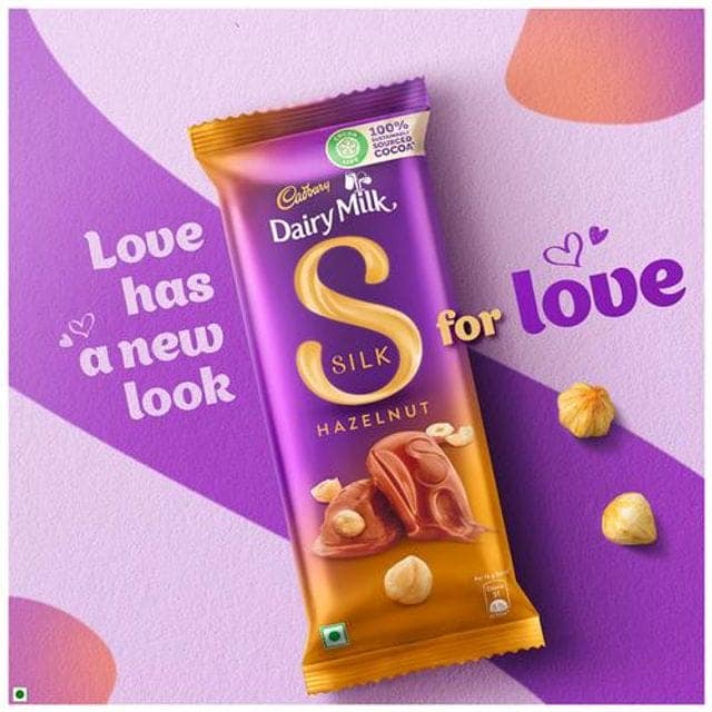 Cadbury Dairy Milk Silk Dairy Milk Silk, Hazelnut Chocolate Bar, 143 G view 3