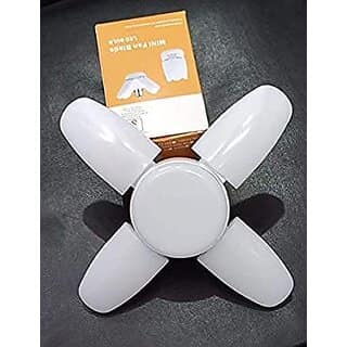 RSCT 4-Leaf Foldable LED Bulb | Adjustable Fan-Blade Bright Light for Home Ceiling & Decor