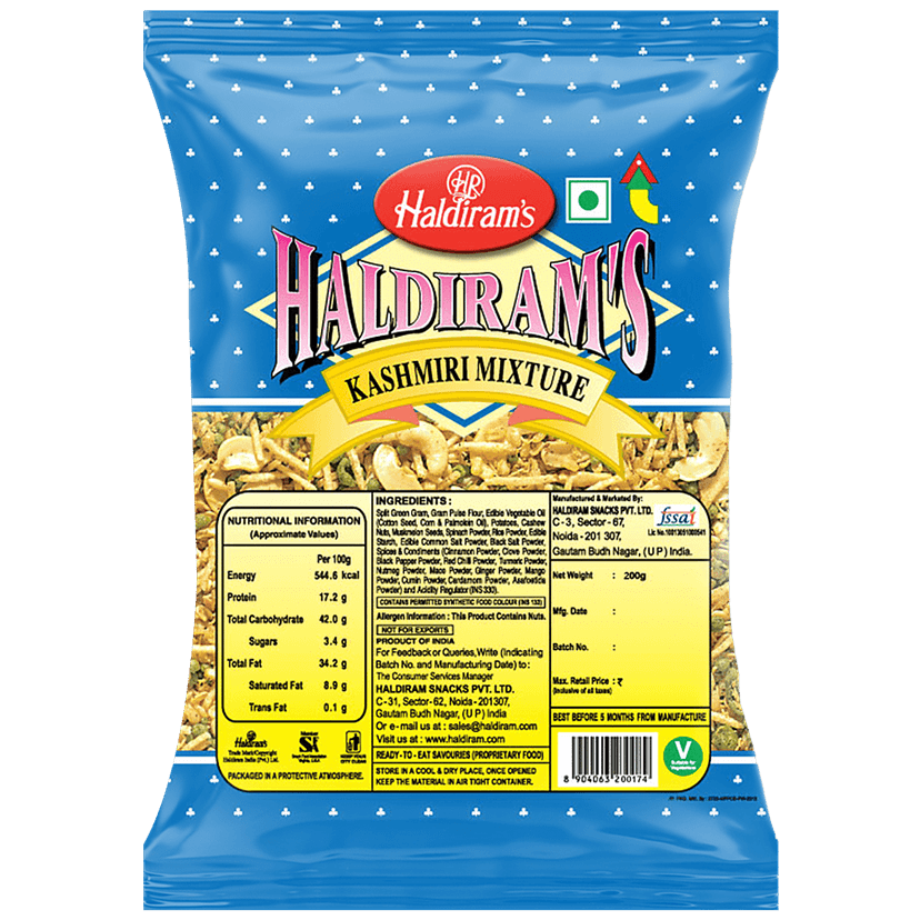 Haldiram's Kashmiri Mixture Namkeen, 200 G Pouch view 2