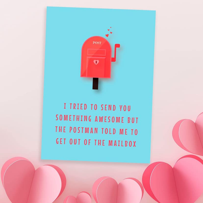 Rack Jack funny romantic greeting card with envelope - mailbox view 3