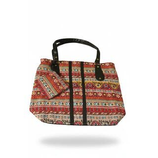 Vibrant Tribal Stripe Tote Bag