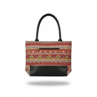 Vibrant Tribal Stripe Tote Bag view 2