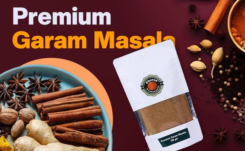 BUY 250 gm Special Masala COMBO pack - 50 gm each - 5 Premium Spices | Garam Masala l Biryani Masala l Tandoori Masala l Pav Bhaji Masala l Jeeravan Masala view 3