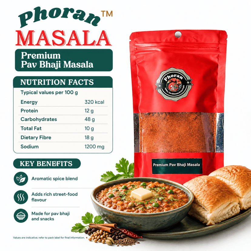 BUY 250 gm Special Masala COMBO pack - 50 gm each - 5 Premium Spices | Garam Masala l Biryani Masala l Tandoori Masala l Pav Bhaji Masala l Jeeravan Masala view 6