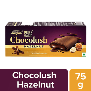 Britannia Pure Magic Chocolush Hazelnut, 75 gm