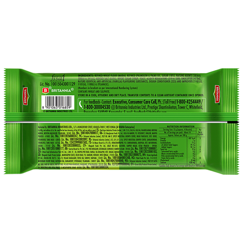 Britannia 50-50 Sweet & Salty Biscuit - Light, Crispy, Ready To Eat, 188 G view 2