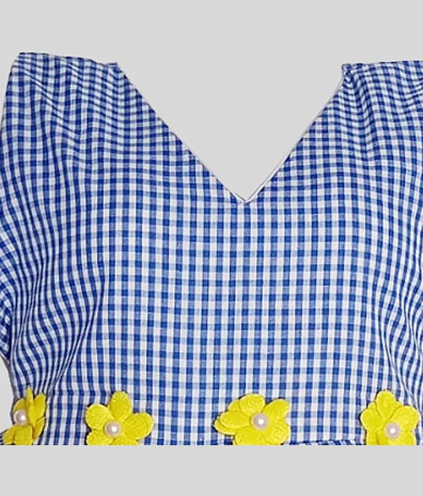 harshvardhanmart.com Pack of 1 Baby Girls 100% Cotton Frock ( Blue ) view 2