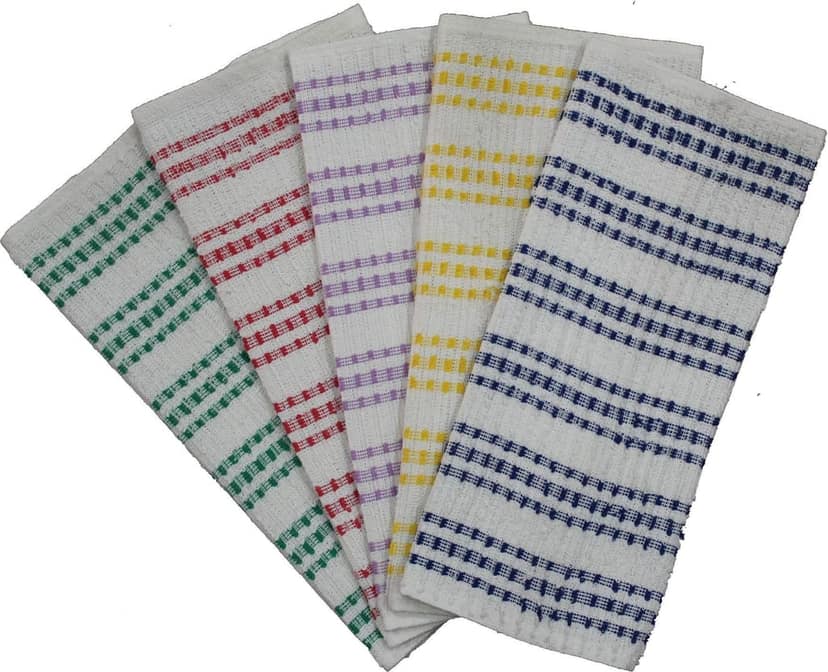 AIRWILL Branded Cotton Dishcloths (Multicolour, Pack of 5 Pieces) view 2
