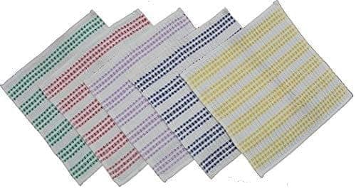 AIRWILL Branded Cotton Dishcloths (Multicolour, Pack of 5 Pieces) view 3