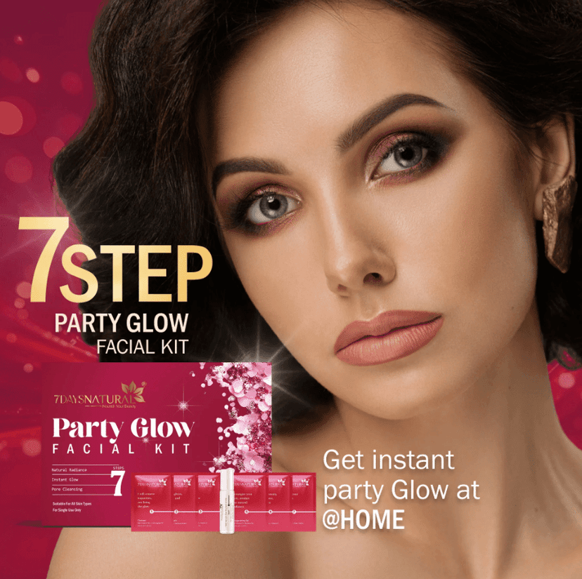 Instant Party Glow 7-Step Facial Kit (Pack of 1) – Professional Salon-Like Radiance & Brightening Treatment for Festive Glow | Suitable for All Skin Types view 8