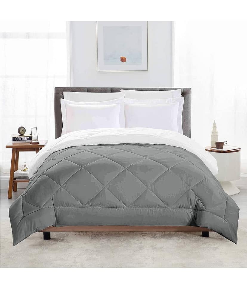 Jinaya's Microfiber Solid Single Size Comforter ( 229 x 152 cm ) - Multi ( ) view 2