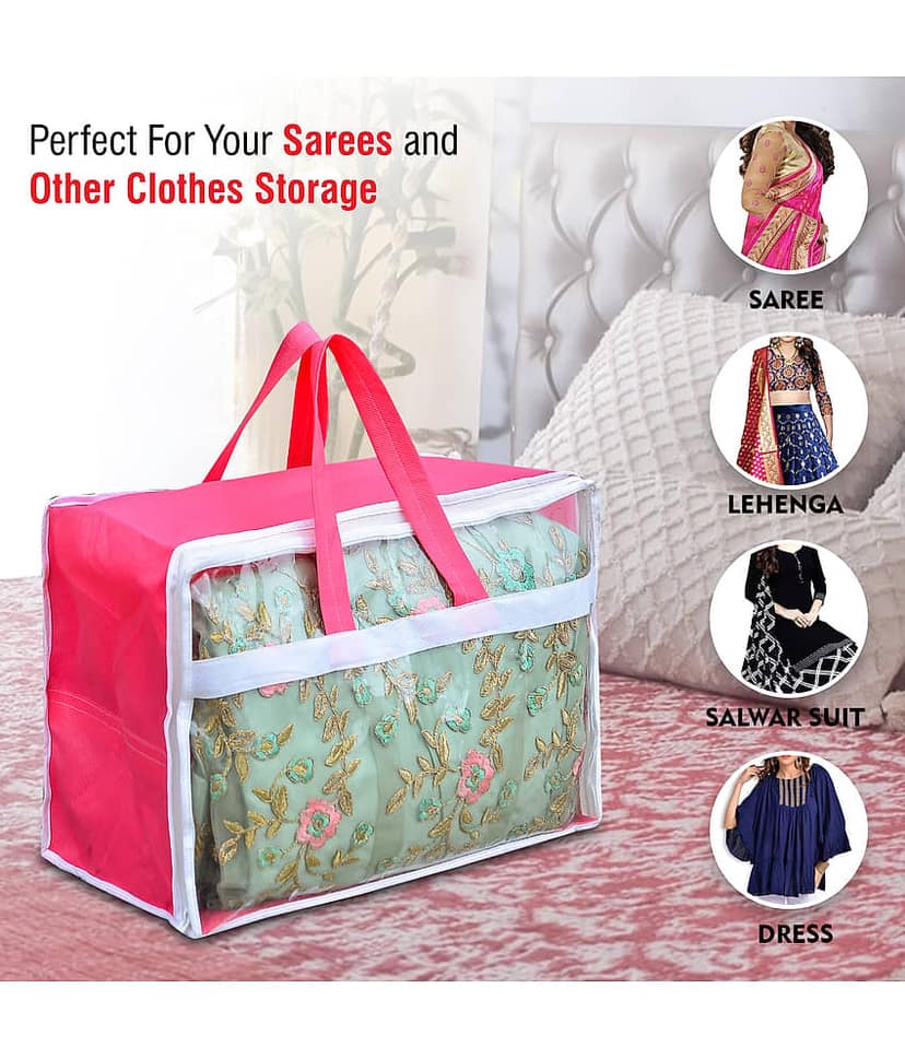 Multipurpose Cloth Underbed Storage Organizer with Window (Pack of 1) view 2