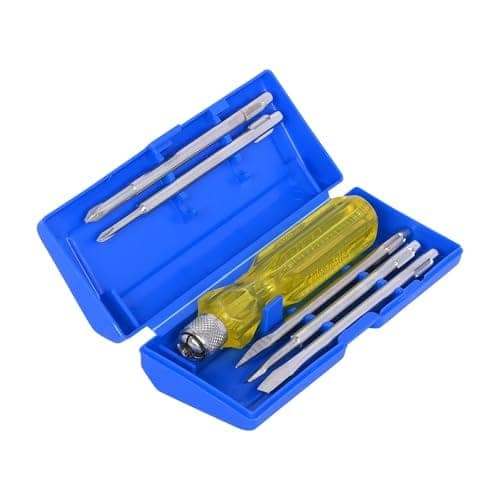 Themisto TH-T05 5 IN 1 Combination Screwdriver Set | 2 Flat Blades, 2 Phillips Head, 1 Round Poker Bar | Multi-purpose Tool Set Screwdriver Set view 2