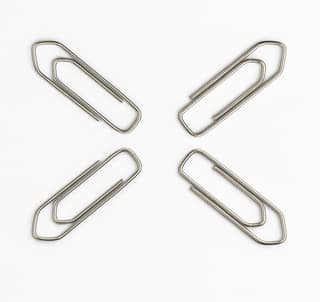35 mm Steel Paper Clips (110 Pieces) � Small U Pin for Documents � Durable Rust-Resistant Metal Clips for Paperwork, Office & School Use � Silver Finish V Shaped Paper Pins