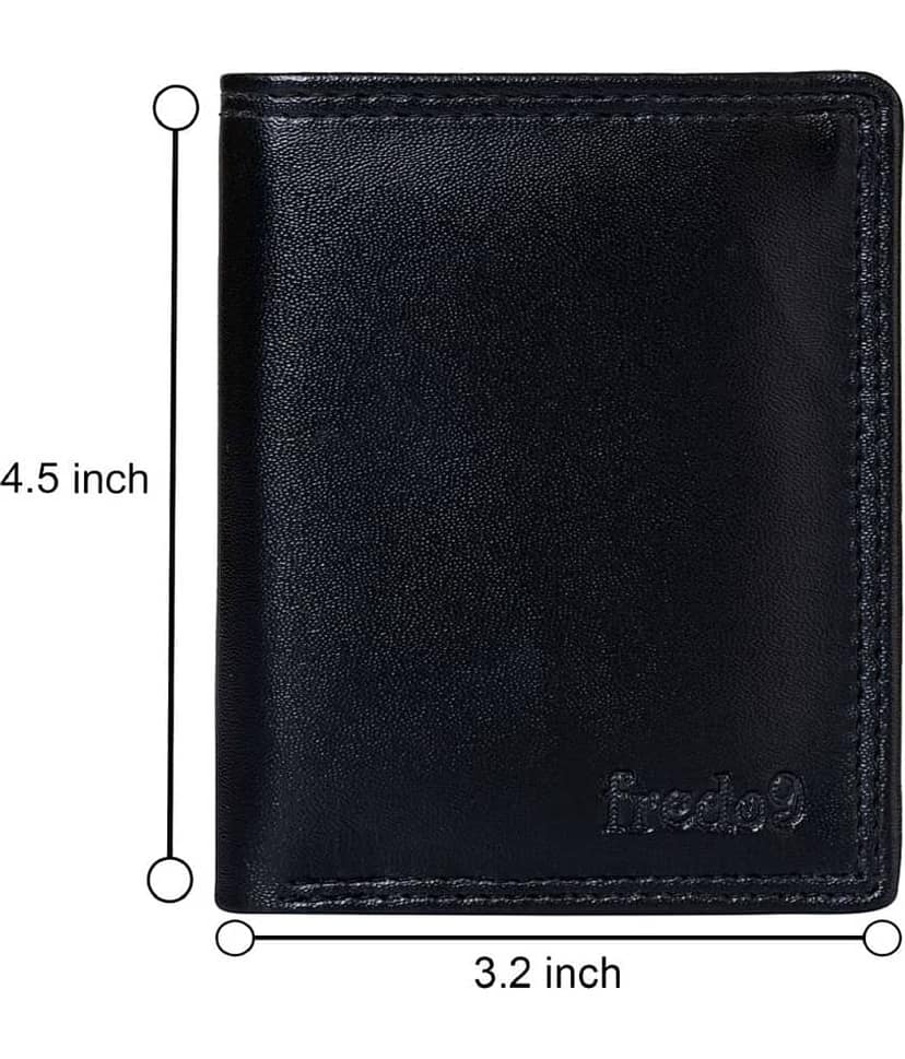HIDEFLIX Black PU Men's Regular Wallet ( Pack of 1 )