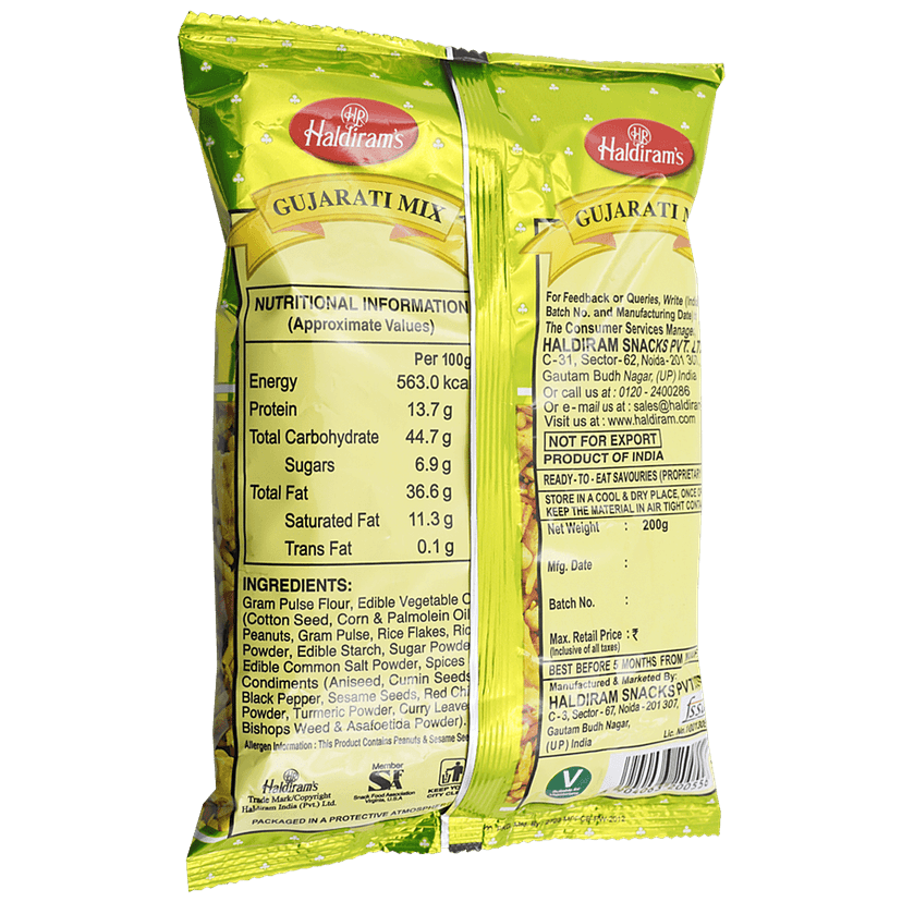 Haldiram's Gujarati Mix Namkeen, 200 G Pouch view 2