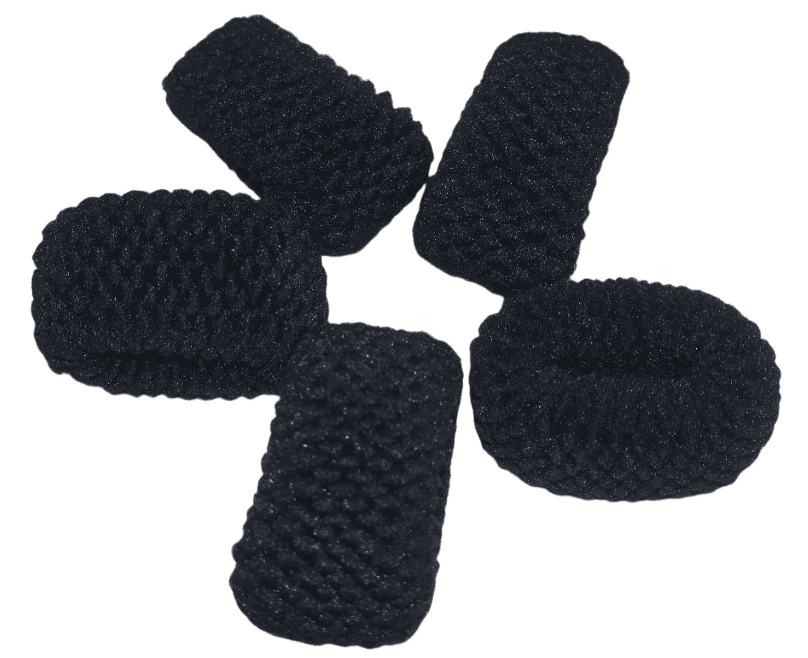 Black Scrunchies - Premium Soft Hair Ties for All Hair Types view 2