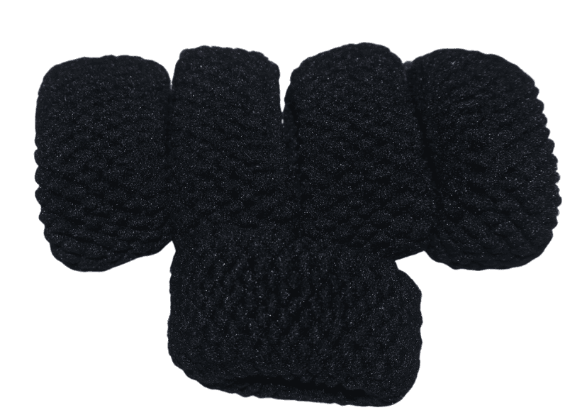 Black Scrunchies - Premium Soft Hair Ties for All Hair Types view 4