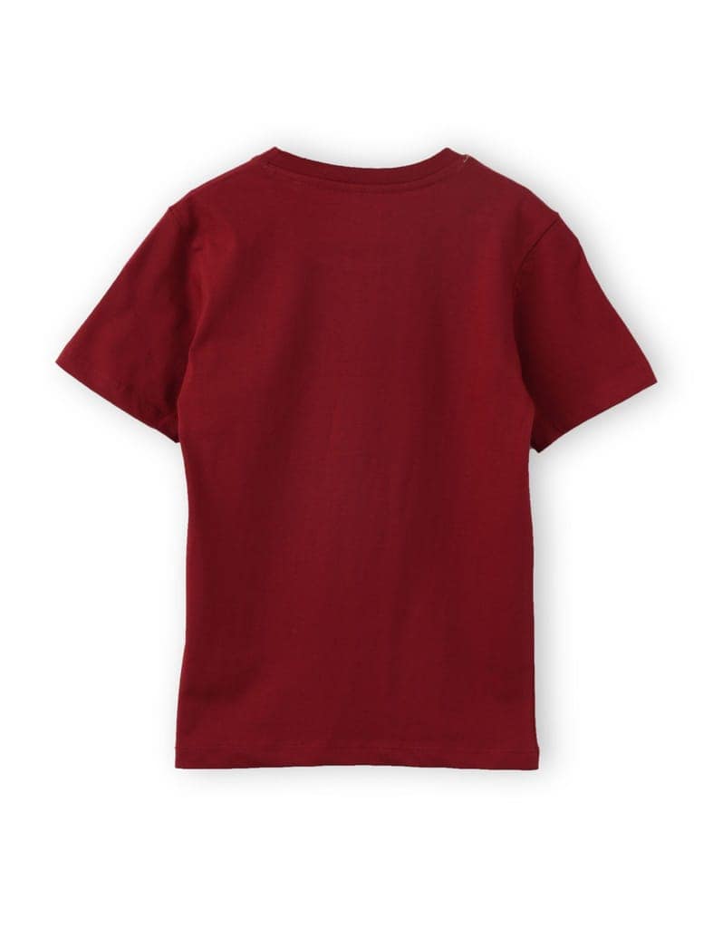 Boys T shirt Cotton Winery Red Future Biker view 4