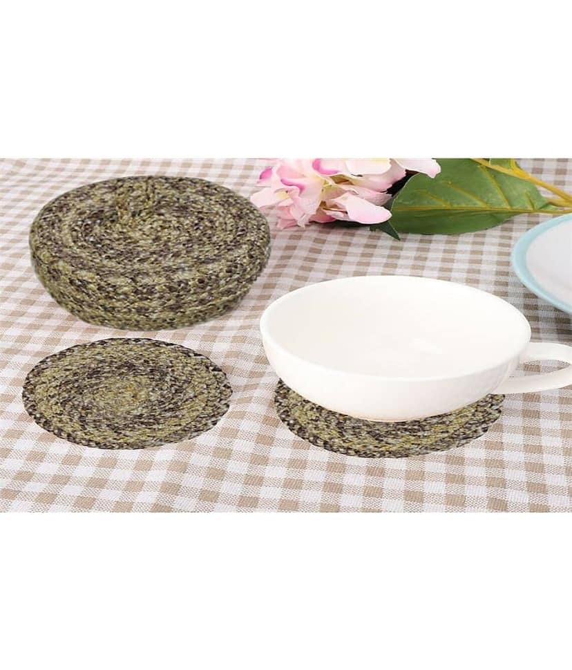 LADLI JEE Set of 6 Polyester Coaster view 2