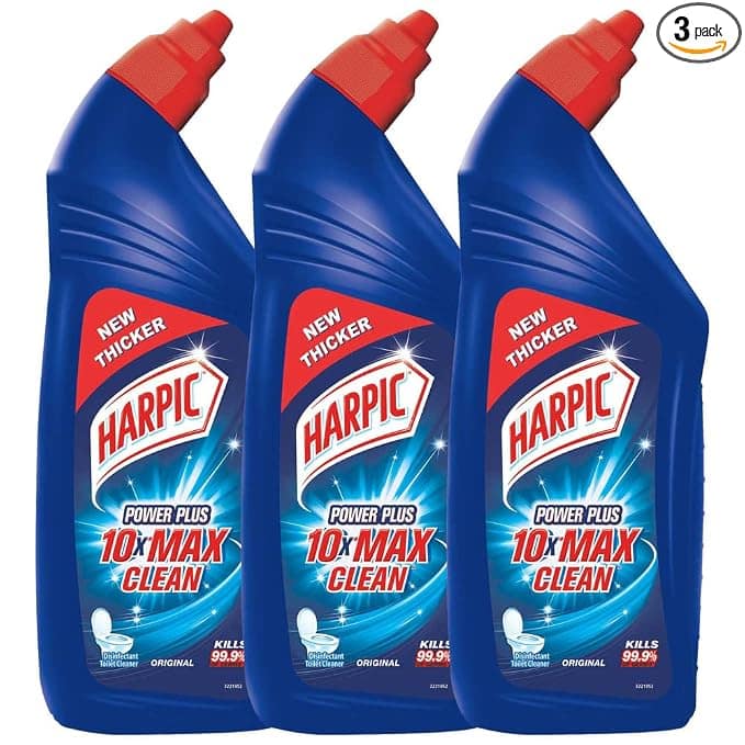 Harpic Disinfectant Toilet Cleaner Liquid - Original, 1 L each (Pack of 3)
