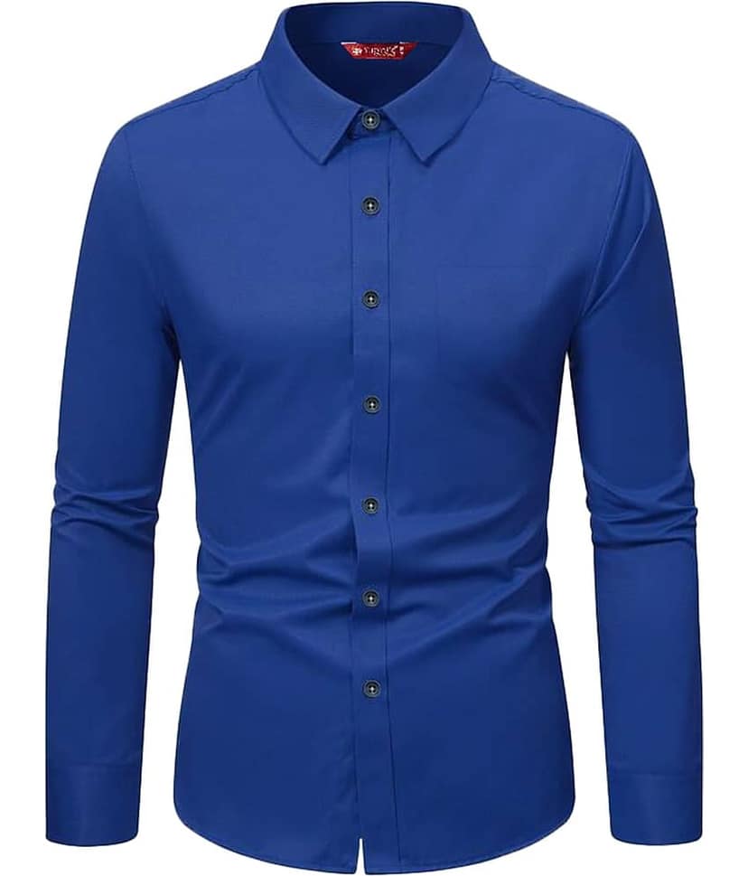 Yugnik Cotton Blend Slim Fit Full Sleeves Men's Formal Shirt - Mint Green ( Pack of 1 )