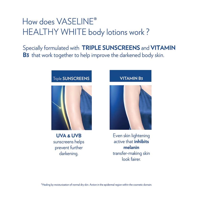 Vaseline Healthy White Lightening Body Lotion, 300Ml view 2