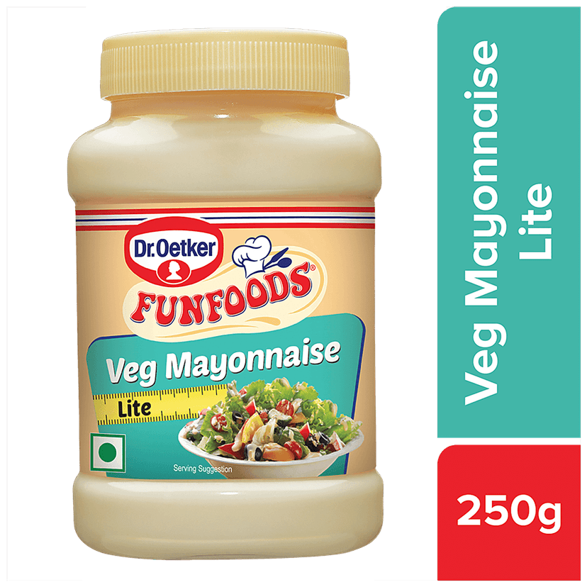 Funfoods Mayonnaise - Diet, Eggless, 250 G Jar