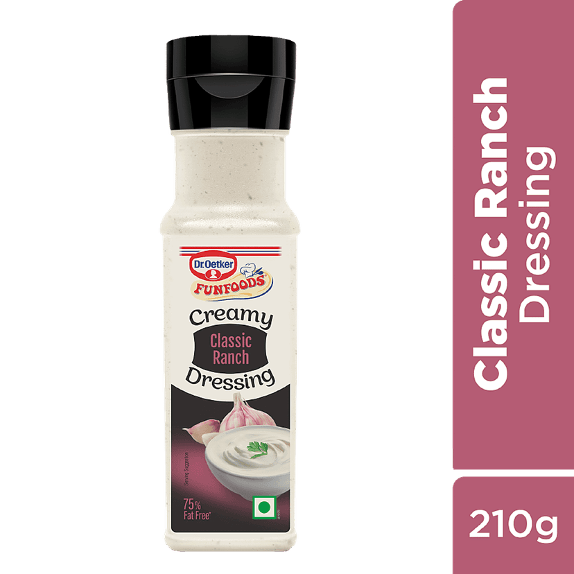 Dr. Oetker Funfoods Dressing - Ranch, 210 G Bottle
