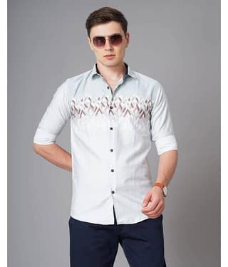 K-LARA - Blue 100% Cotton Slim Fit Men's Casual Shirt ( Pack of 1 )
