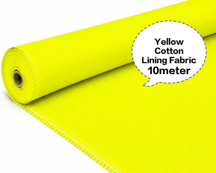 Yellow Cotton Lining Fabric (Chhota Panna), Yellow Cotton Lining Fibre (Chhota Panna), Yellow Lining Cloth (Chhota Panna), Soft Yellow Cotton Lining (Chhota Panna), Yellow Garment Lining Fabric (Chhota Panna) view 3