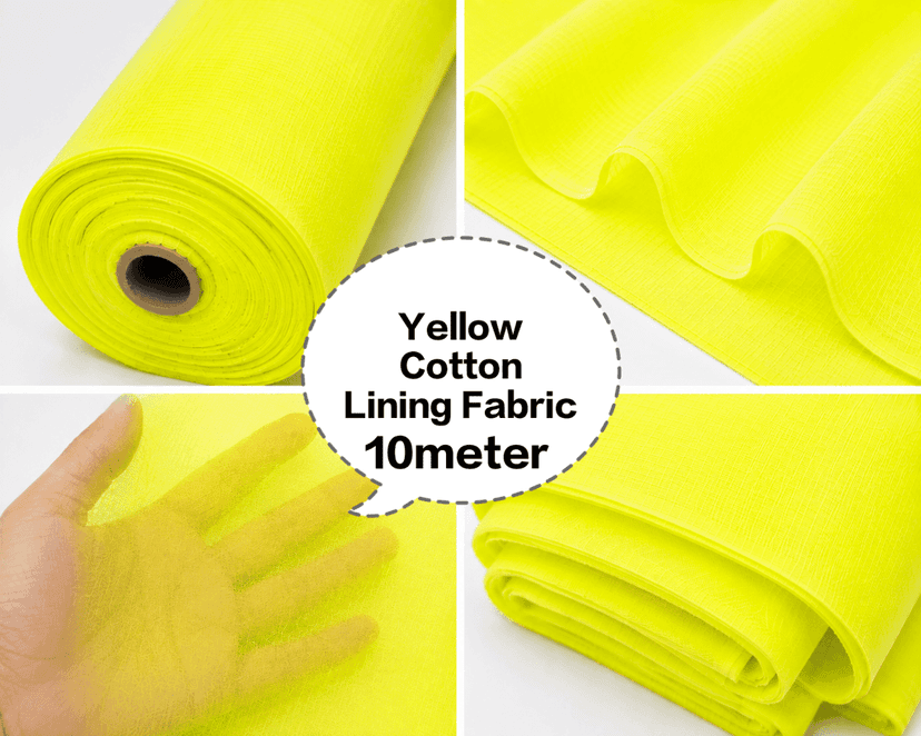 Yellow Cotton Lining Fabric (Chhota Panna), Yellow Cotton Lining Fibre (Chhota Panna), Yellow Lining Cloth (Chhota Panna), Soft Yellow Cotton Lining (Chhota Panna), Yellow Garment Lining Fabric (Chhota Panna) view 4