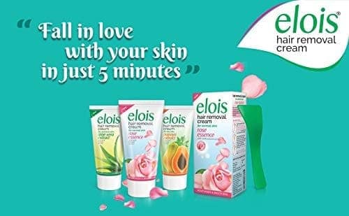 Elois Hair Removal Cream For Women with natural extracts of Aloe Vera, Papaya, and Rose essence for Soft, Smooth, Sensitive & Dry Skin (50 gm Set of 3) view 8