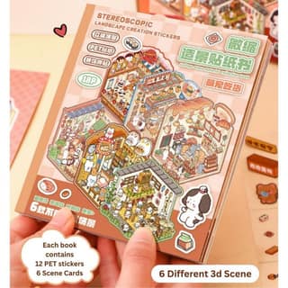 Stereoscopic Landscape Creation Sticker Kit