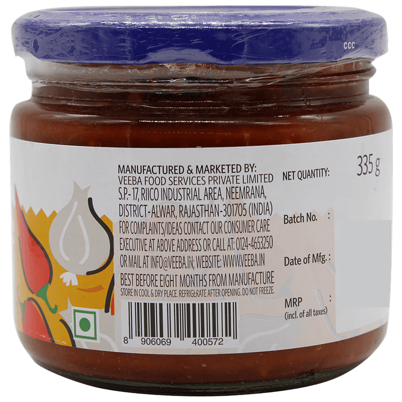 Veeba Dip - Garlic Chilli Spread, 335 G Pet Jar view 2