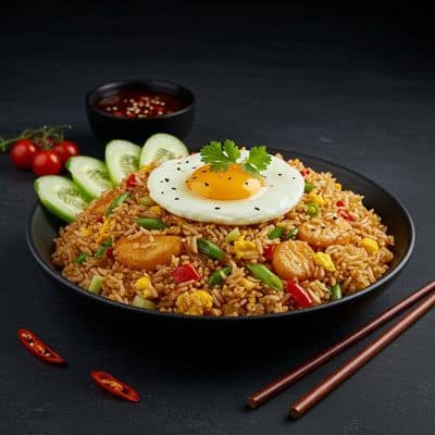 Egg Schezwan Fried Rice
