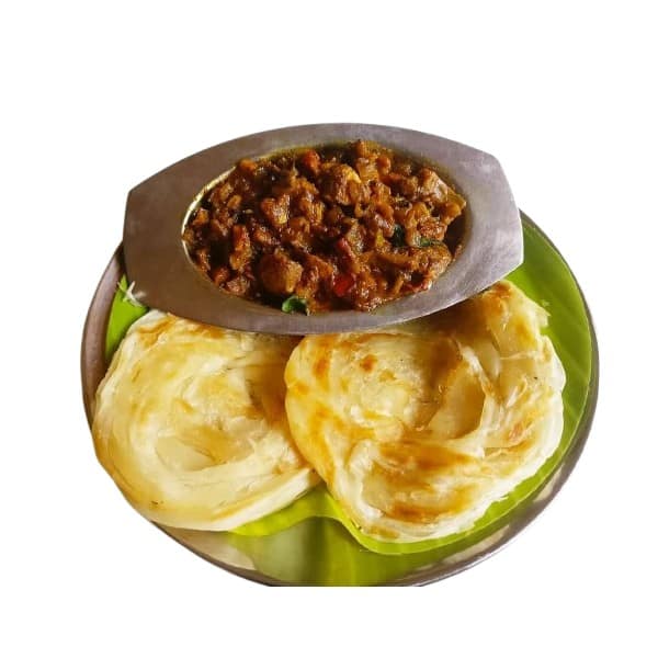 Parotta With Prawn Roast