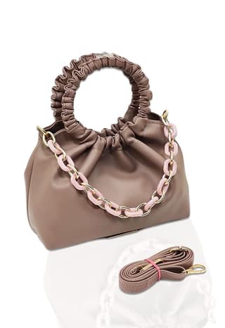 Magnifique Women's Hand/Sling/Side Bag/purse Polyurethane Western (Off White)